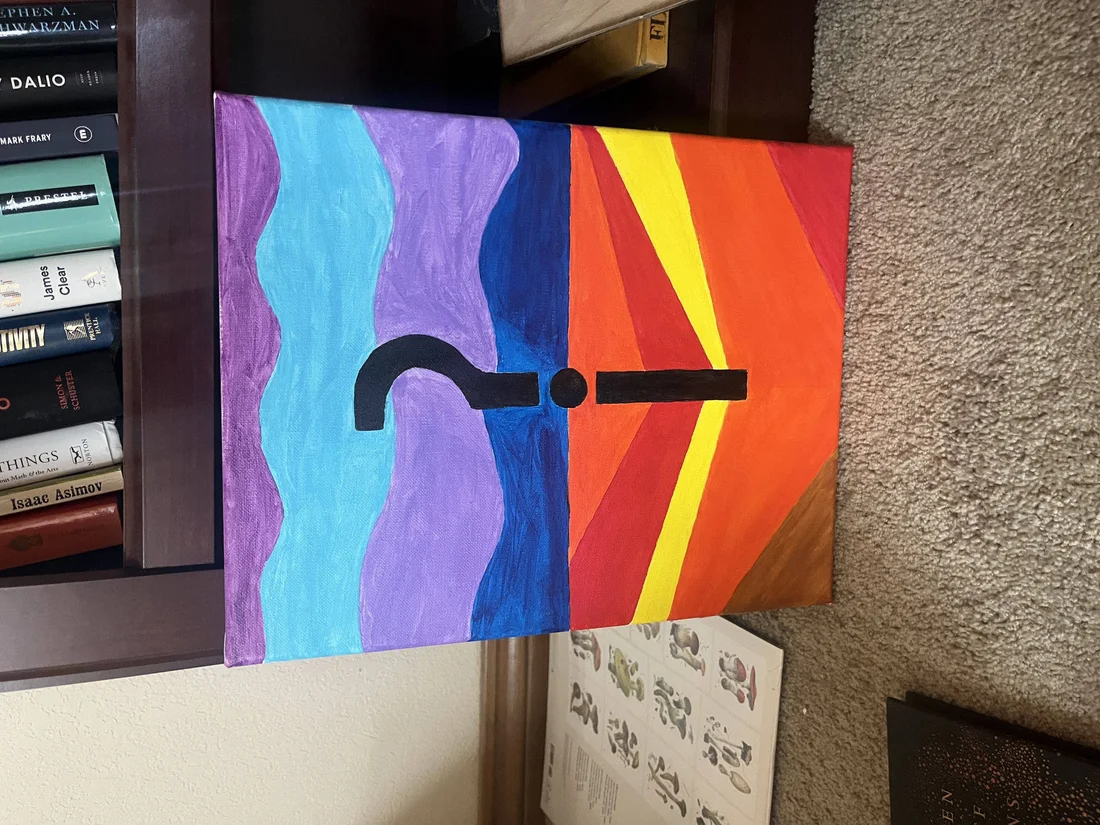 Rhetoric — original, painted by hand